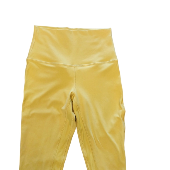 Lululemon Athletica Neon Yellow High-rise Athletic Leggings Size 4 - Picture 2 of 10